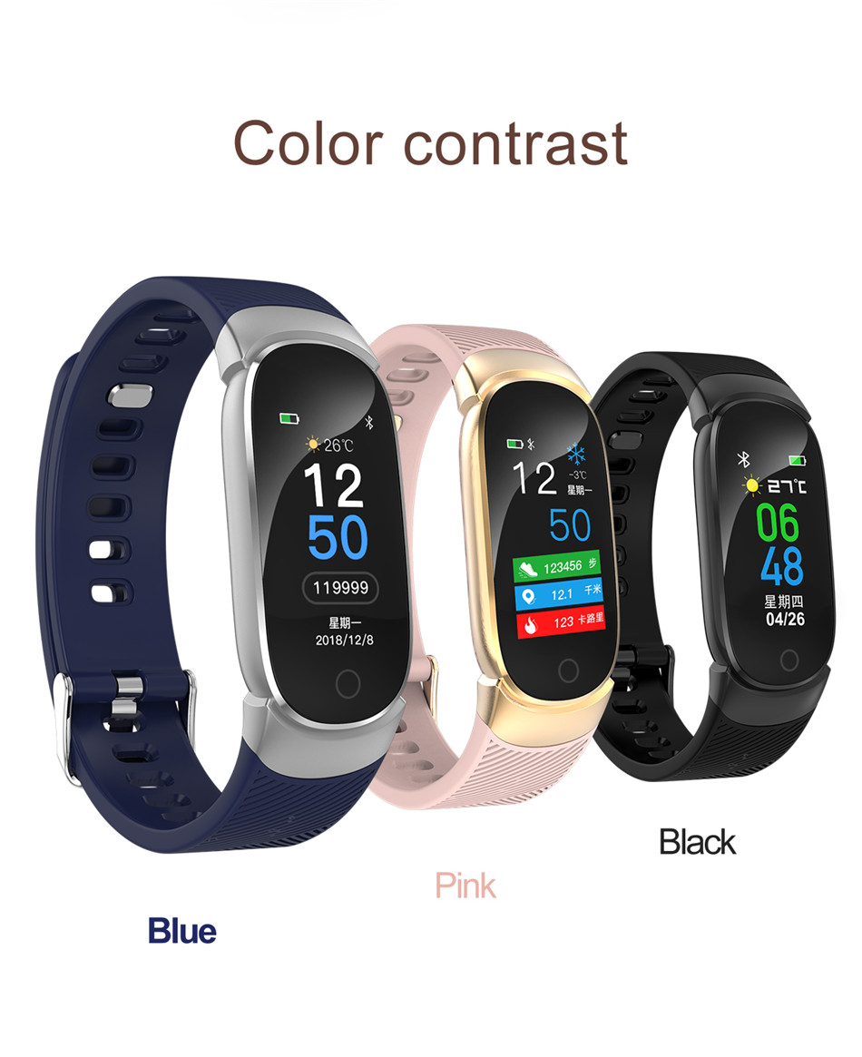 QW16 sports waterproof smart watches lady bracelets