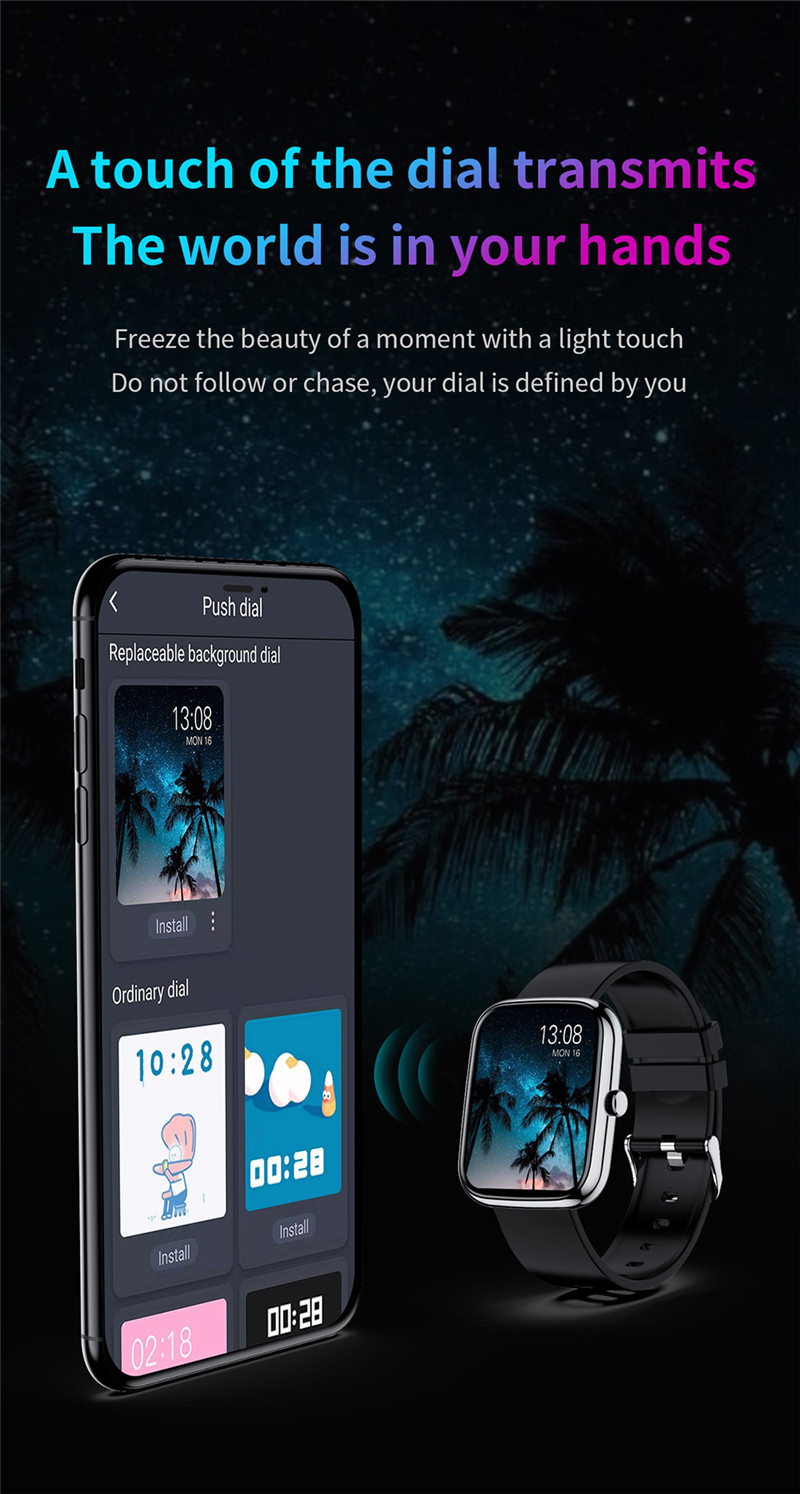 C60 full touch sports smart watch