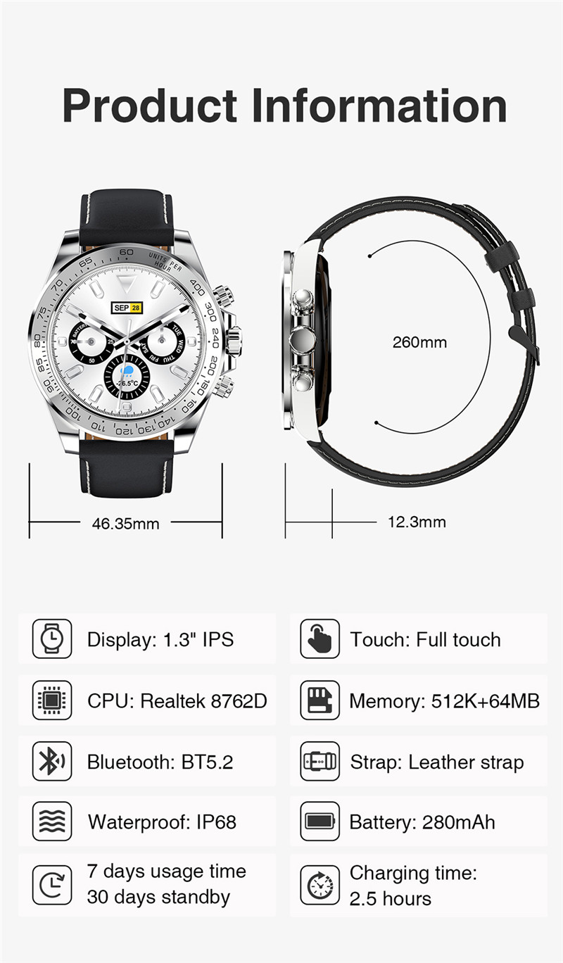 M16 Men Smart watch