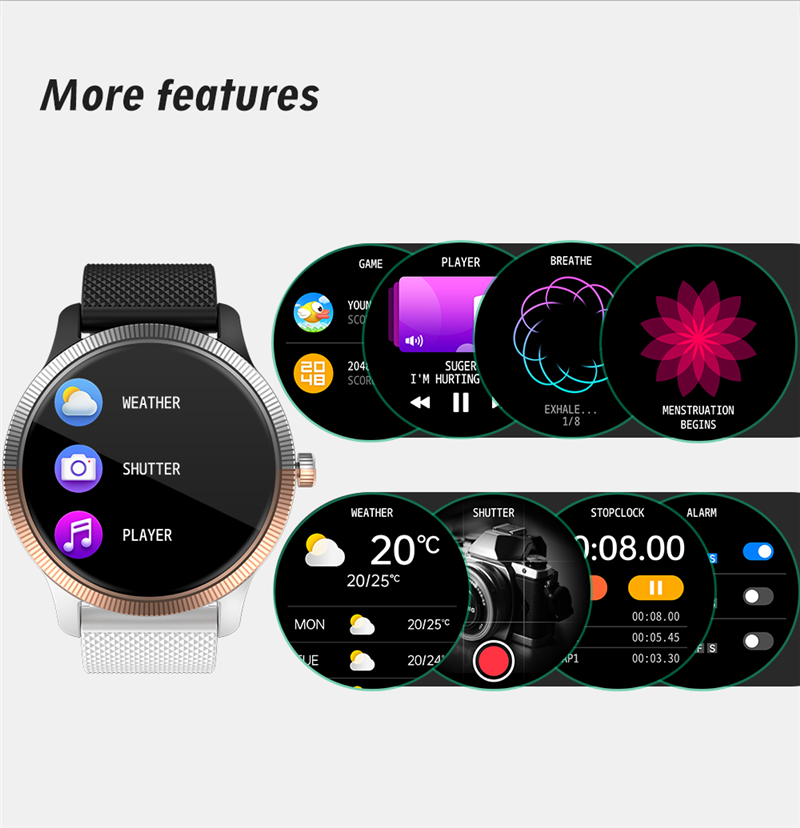 HW22 HD waterproof fitness tracker smart watches