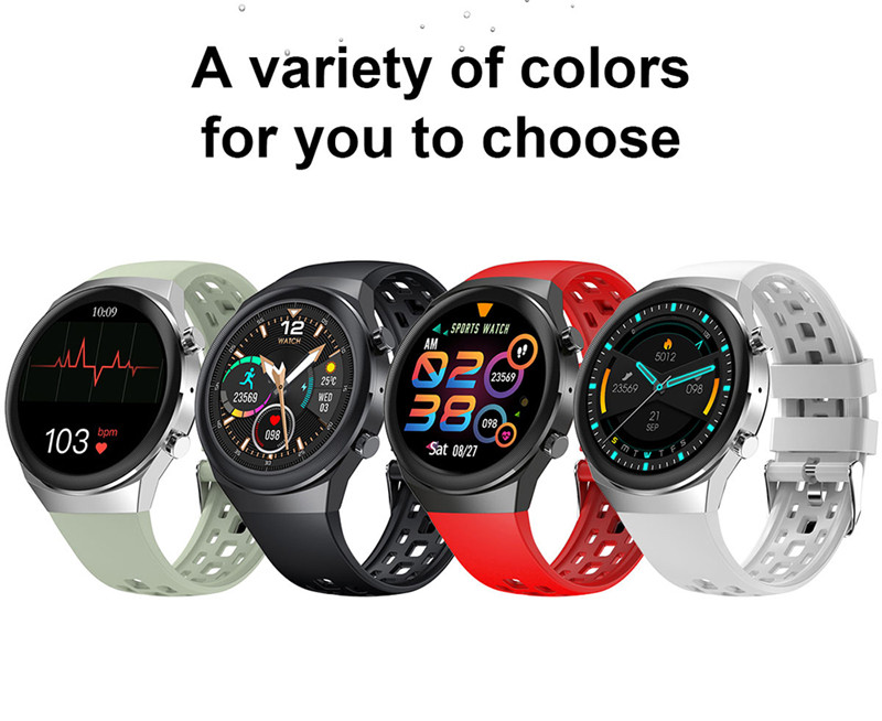 Q8 waterproof ecg heart rate fitness smart watch