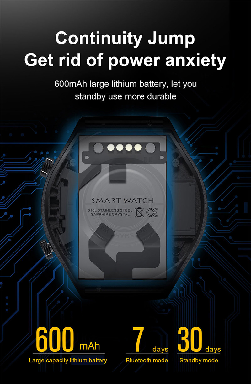 Q8 waterproof ecg heart rate fitness smart watch