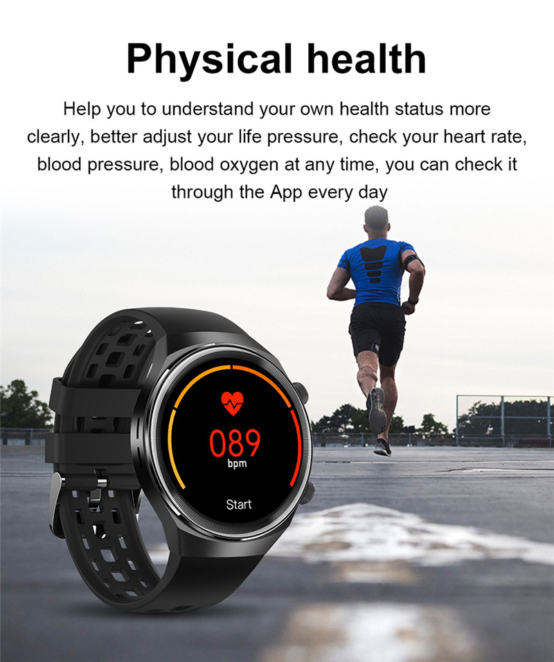 Q8 waterproof ecg heart rate fitness smart watch