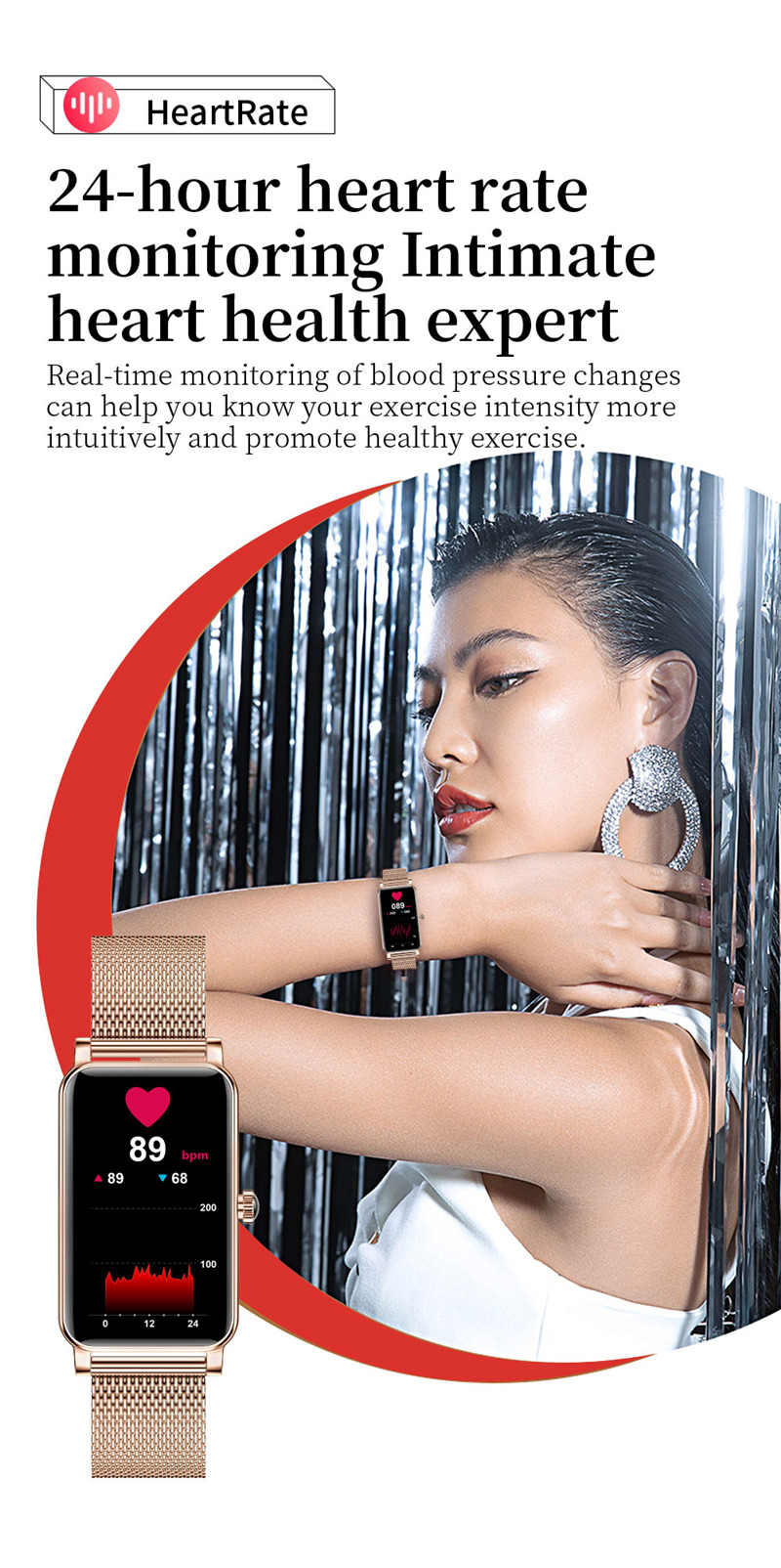 ZX19 smart watch lady bracelet ZX19 smart watch lady bracelet