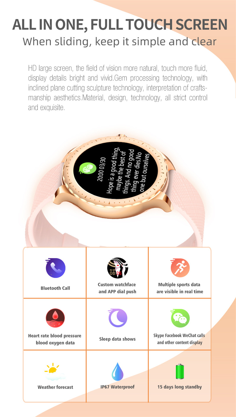 Y1 smart watch lady bracelet