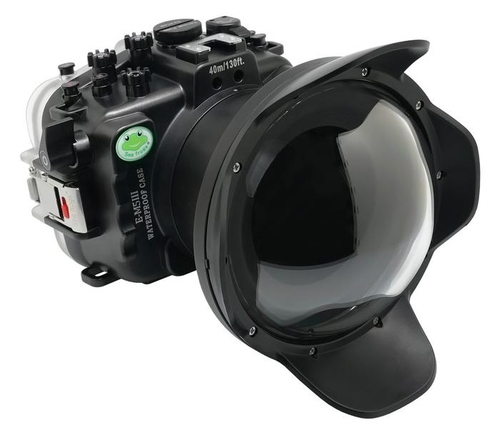 dry lens dome for Olympus OMD E-M5 III underwater housing waterproof case