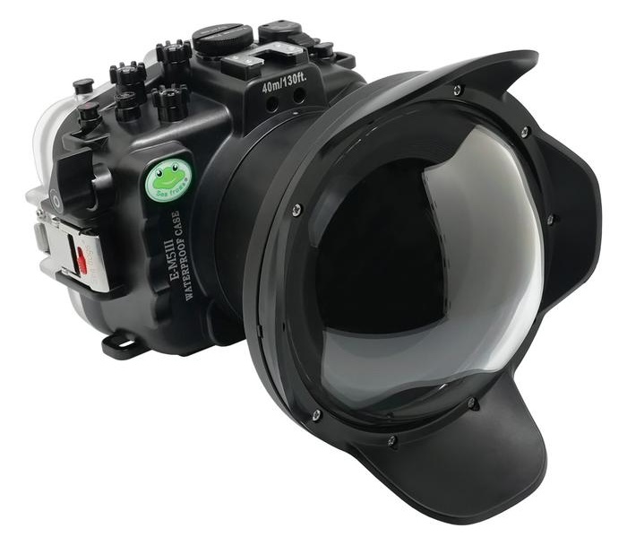 6 inch dry lens dome for Olympus OMD E-M5 III underwater housing waterproof case