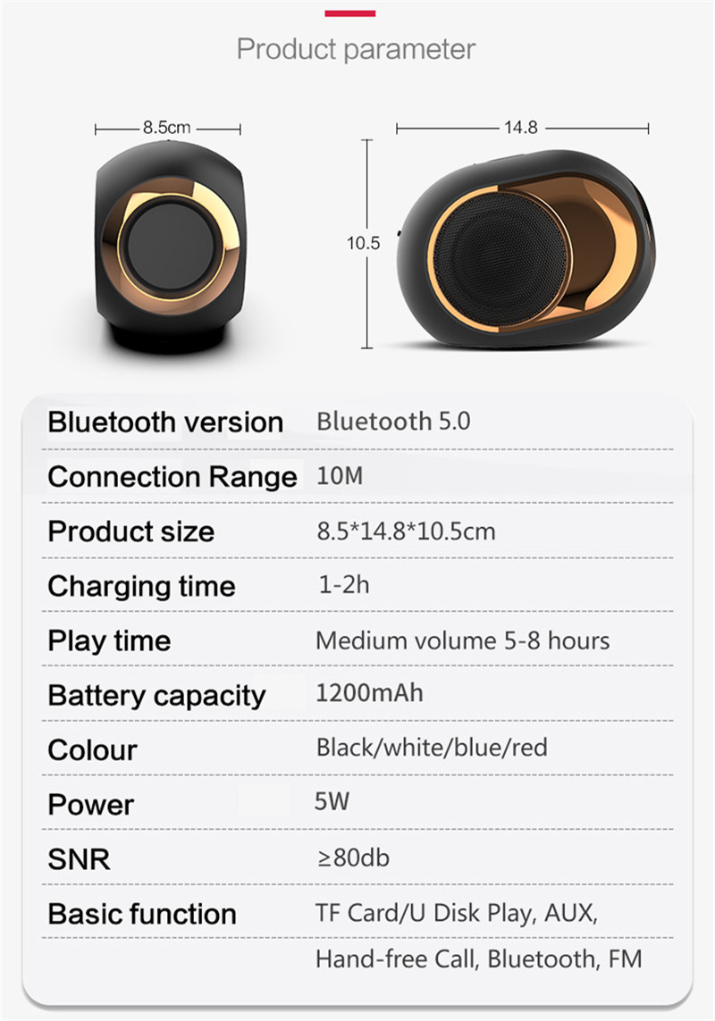 X6 bluetooth 5.0 tws portable wireless speaker X6 bluetooth 5.0 tws portable wireless speaker