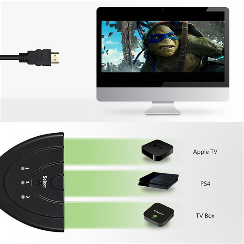 1080p 3 in 1 out port hdmi switcher splitter hub 1080p 3 in 1 out port hdmi switcher splitter hub