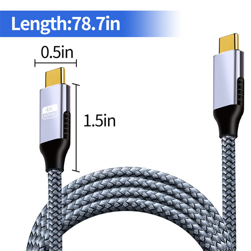 2m USB C to USB Type C Cable 4K