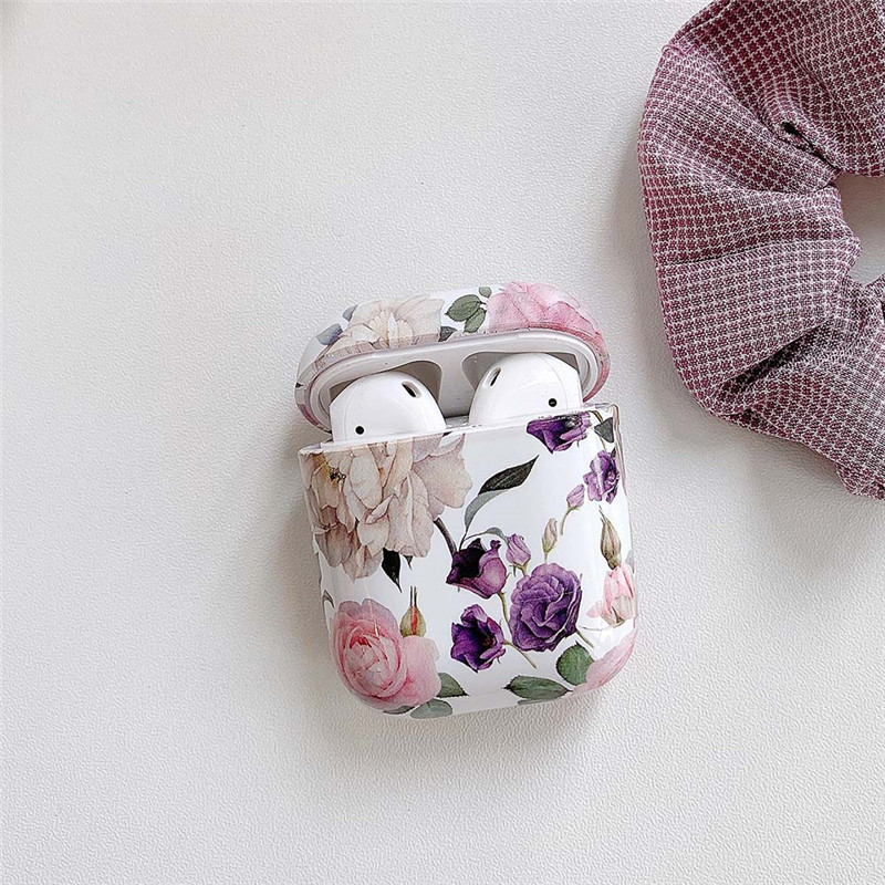 flowers earphone case protective cover for airpods 1 2