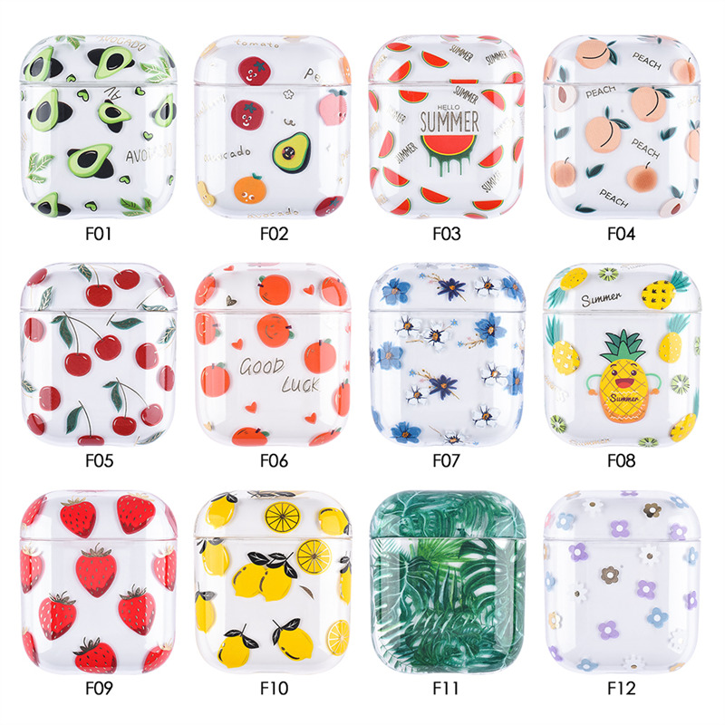 fruit pc hard earphone case for airpods pro 3 2 1