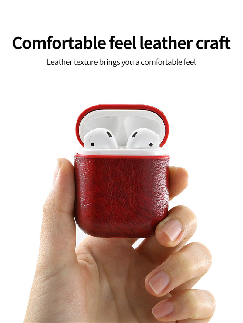 protective leather earphone case for airpods pro 3 2 1