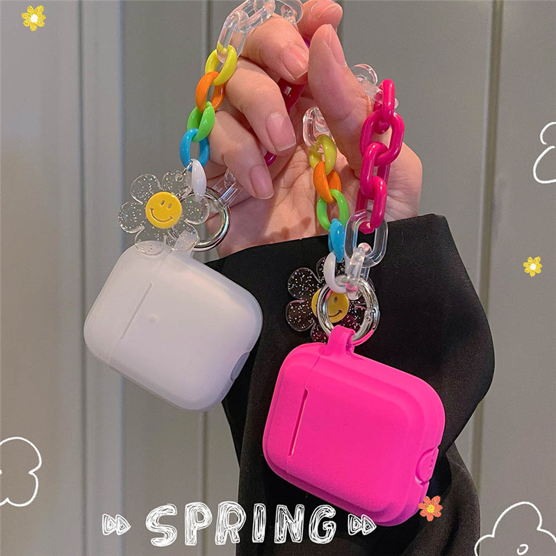 cute keychain silicone case for airpods 1 2 pro 3