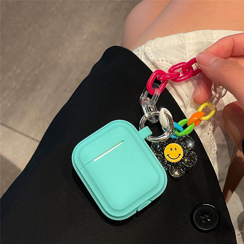 cute keychain silicone case for airpods 1 2 pro 3