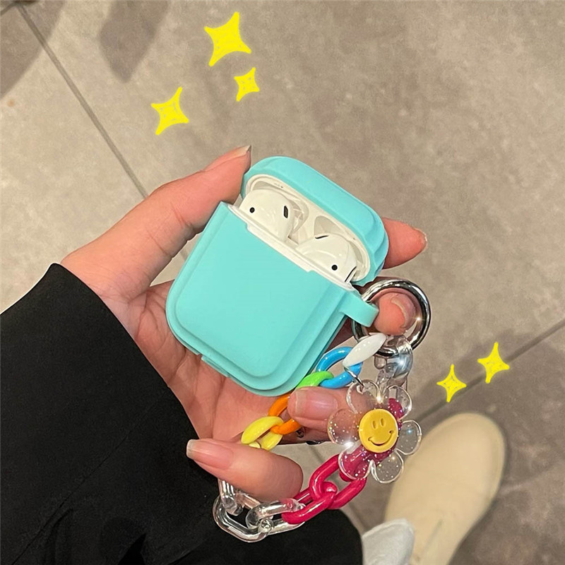 cute keychain silicone case for airpods 1 2 pro 3