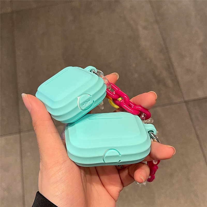 cute keychain silicone case for airpods 1 2 pro 3