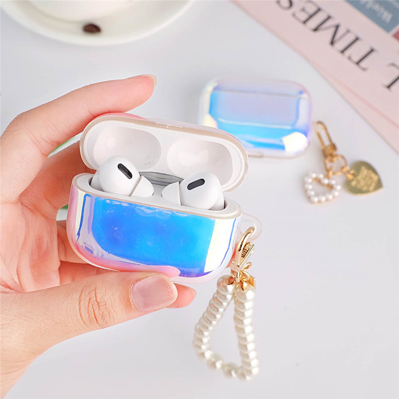 laser keychain silicone case for airpods 1 2 pro