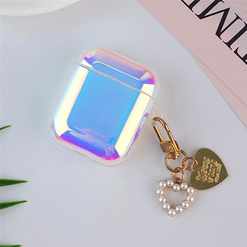 laser keychain silicone case for airpods 1 2 pro