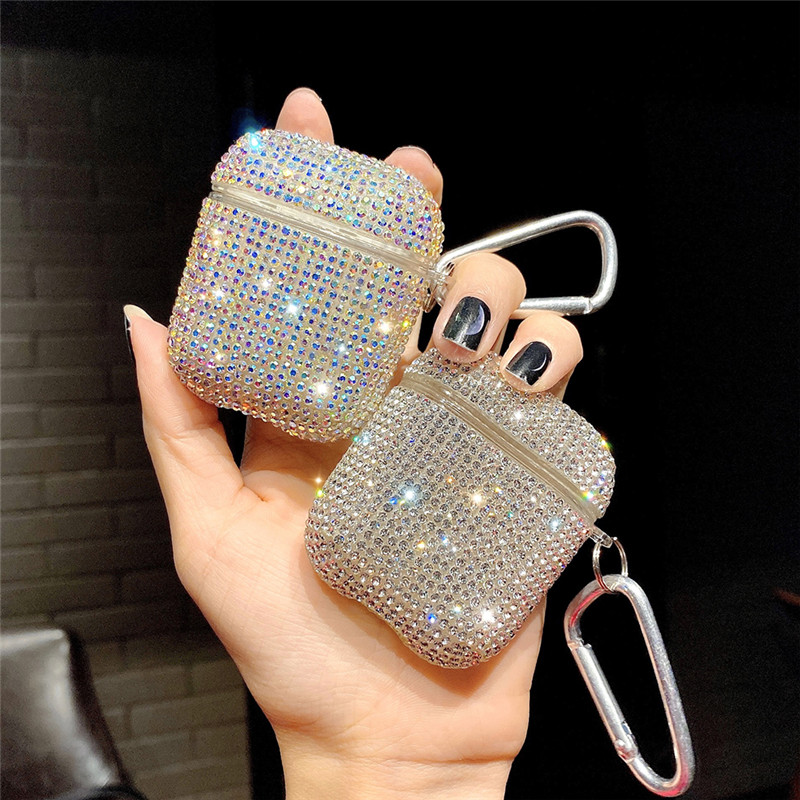 glitter shiny earphone case for airpods 2 1