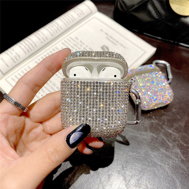 glitter shiny earphone case for airpods 2 1