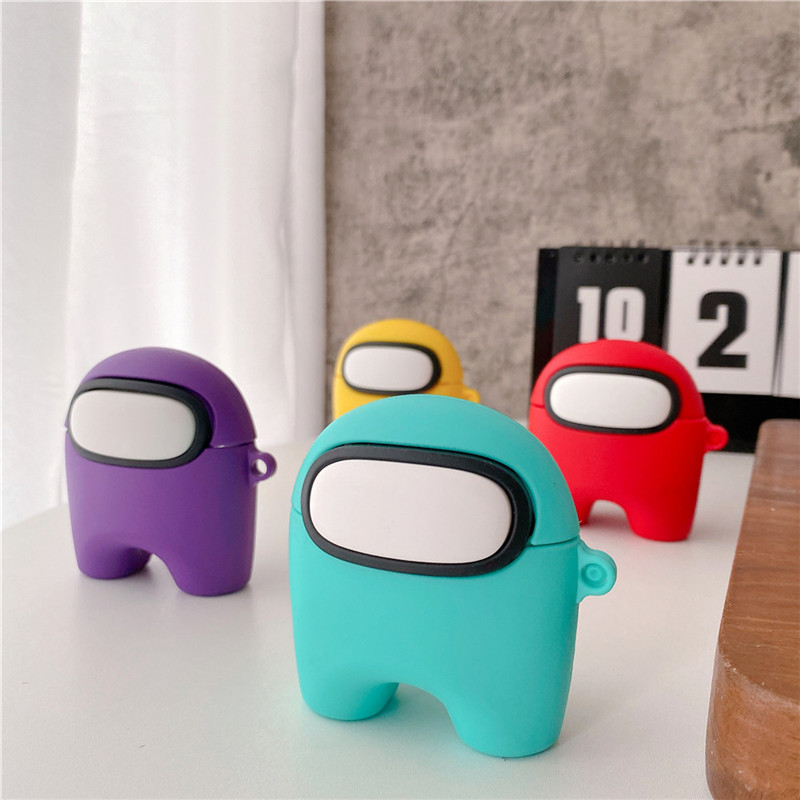 cute robot silicone soft shell earphone case for airpods pro 2 1