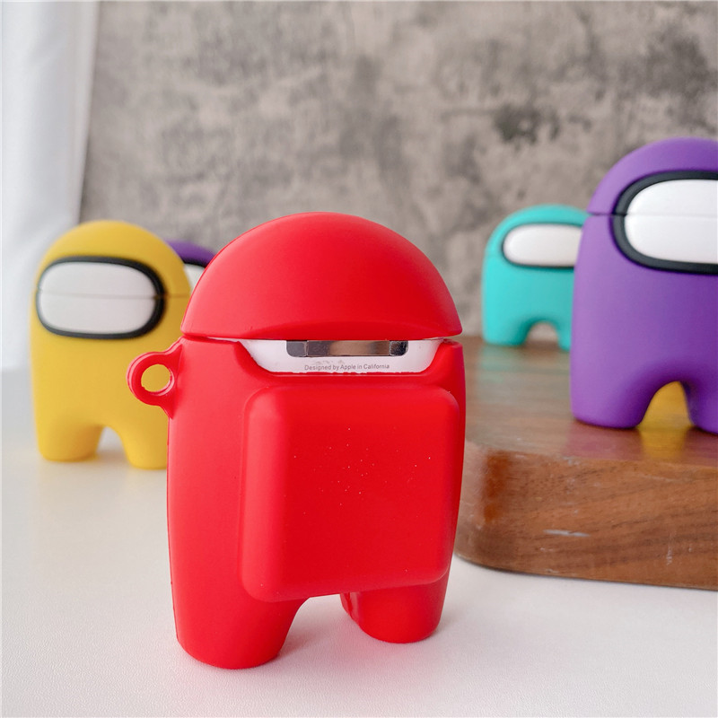 cute robot silicone soft shell earphone case for airpods pro 2 1
