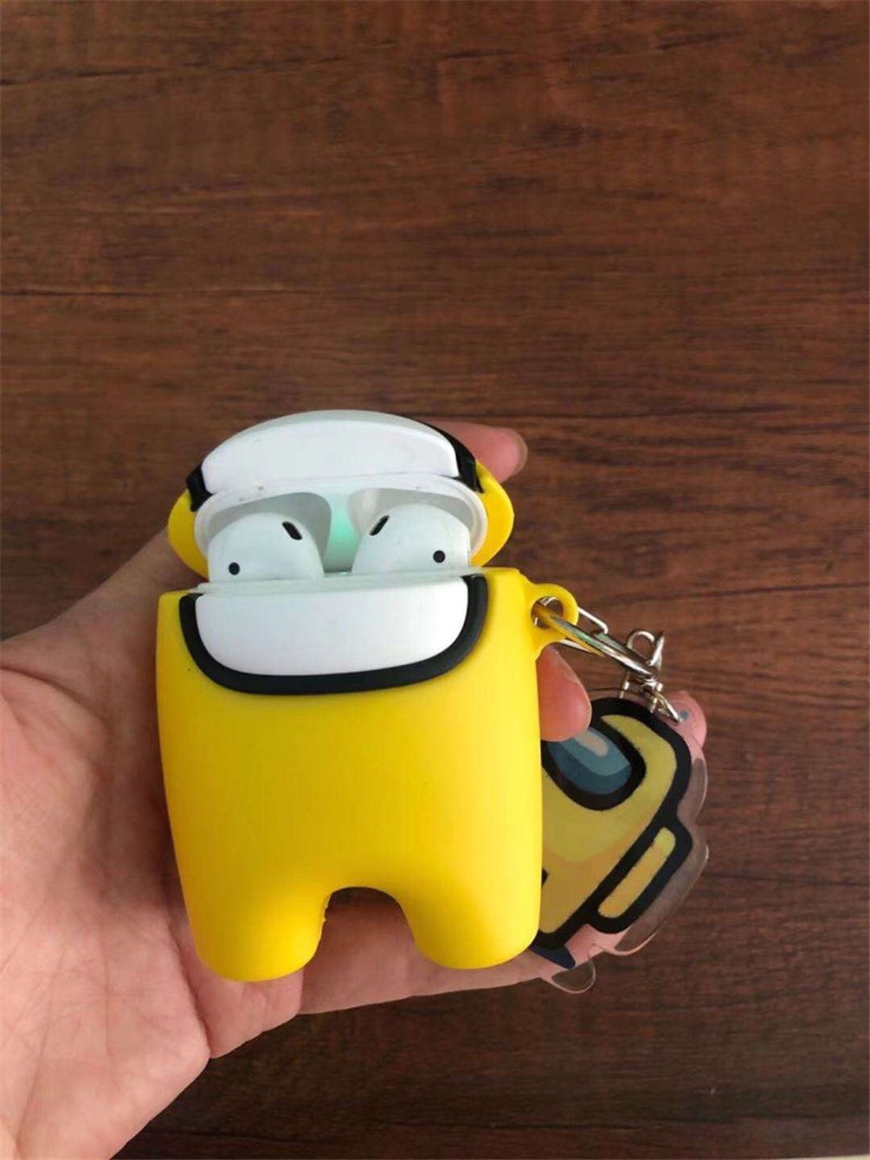 cute robot silicone soft shell earphone case for airpods pro 2 1