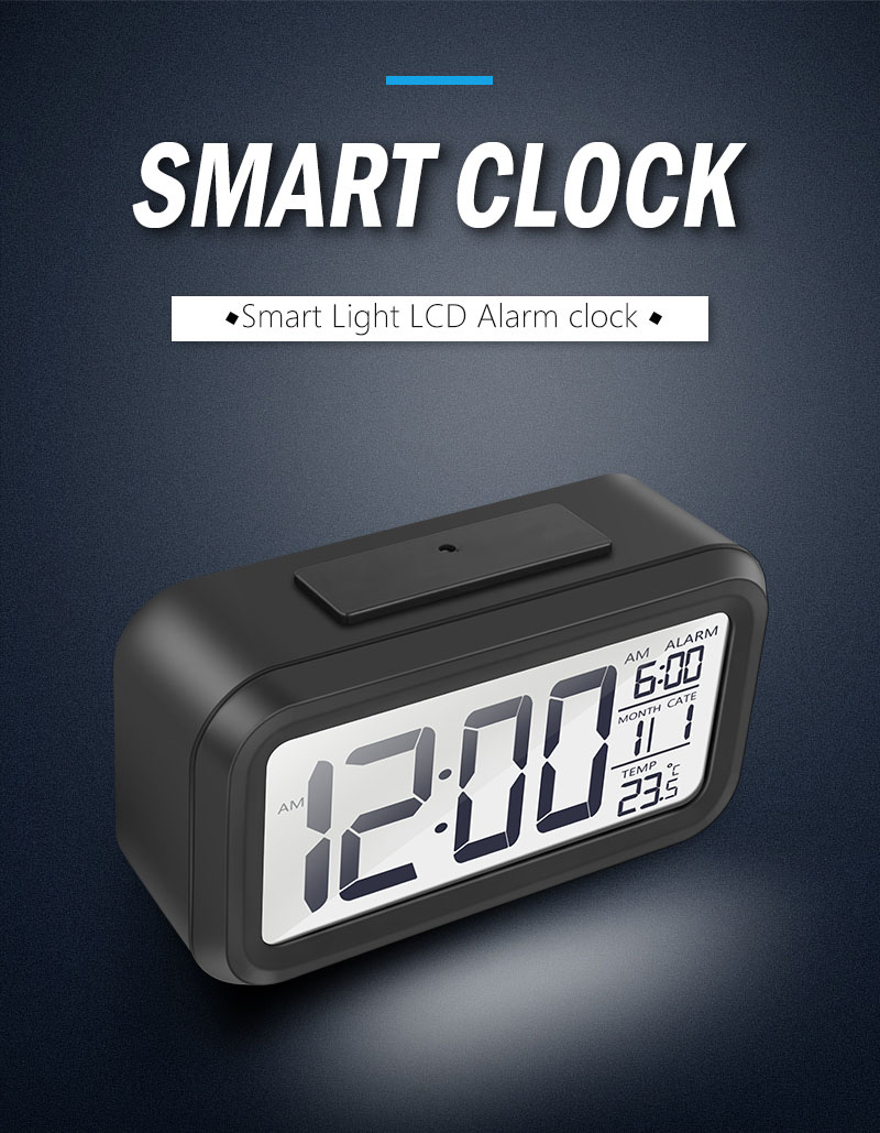 digital led alarm clock table watch