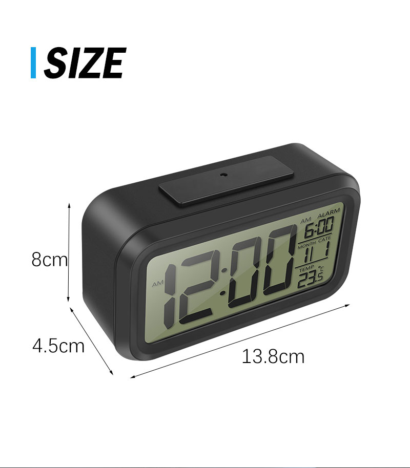 digital led alarm clock table watch