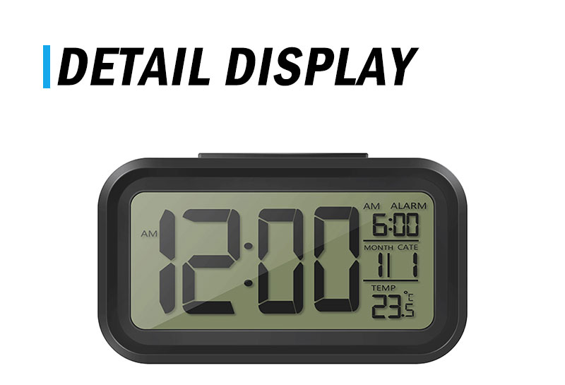 digital led alarm clock table watch