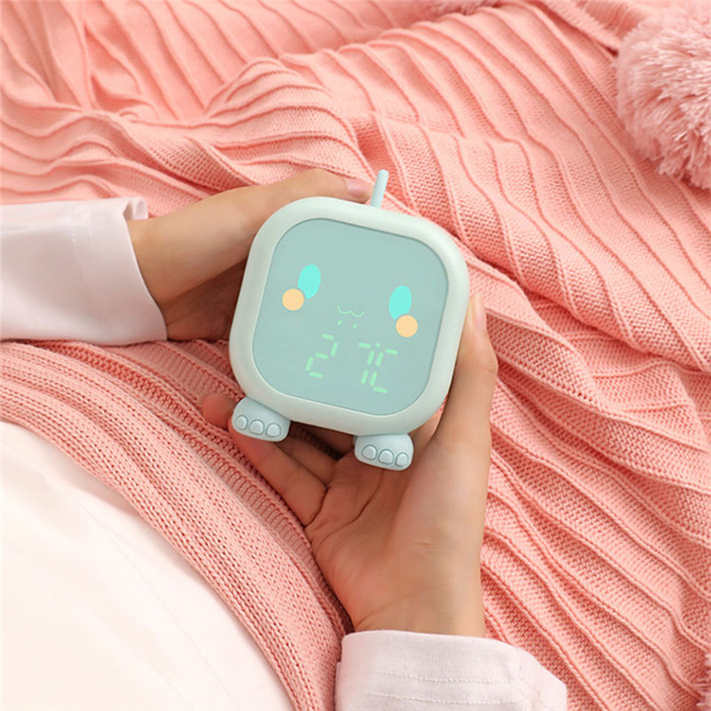 kids led digital alarm desk clock night light