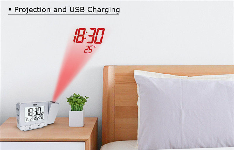 fanJu fj3531 led projection alarm clock date snooze table clock fanJu fj3531 led projection alarm clock date snooze table clock