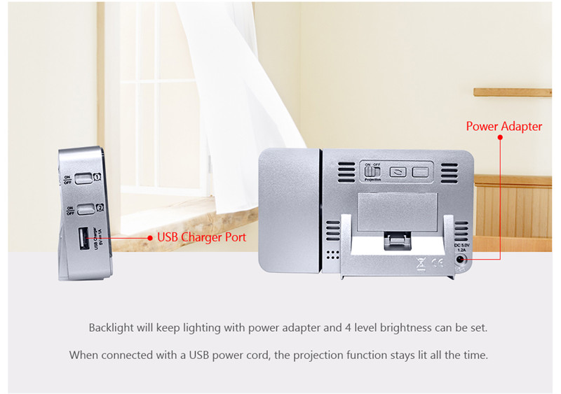 fanJu fj3531 led projection alarm clock date snooze table clock fanJu fj3531 led projection alarm clock date snooze table clock