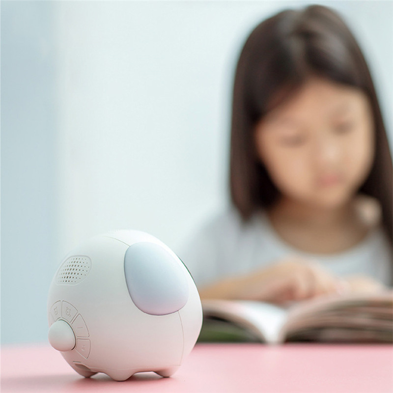 cute expression voice control chargeable digital alarm clock