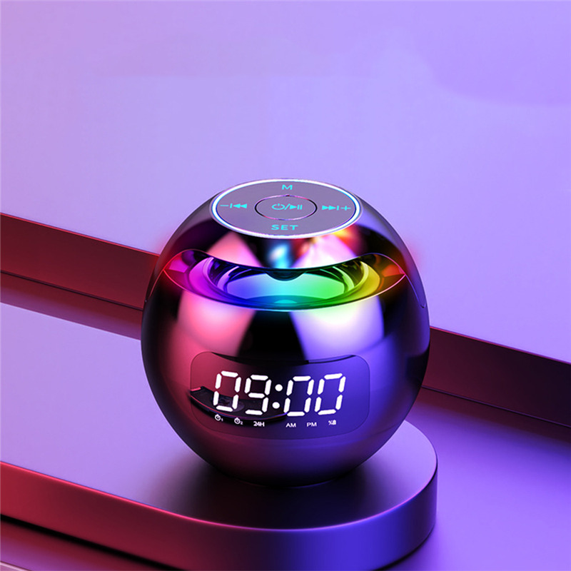 led smart bluetooth speaker radio decora alarm clock