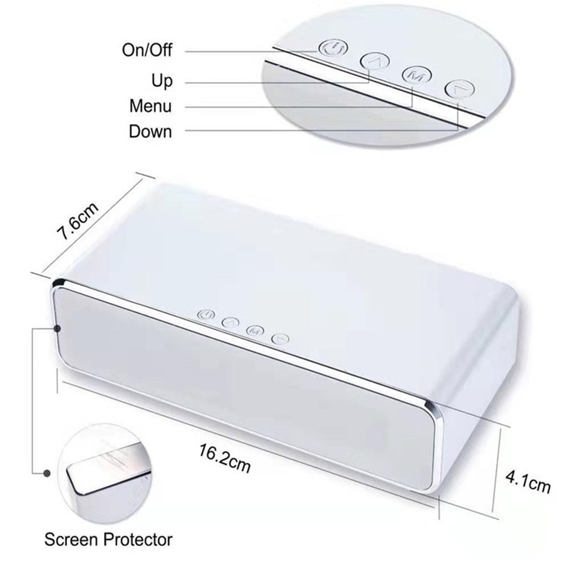 electric time memory digital thermometer led alarm clock 