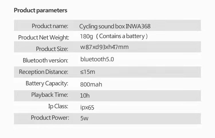 bicycle wireless bluetooth outdoor portable speaker