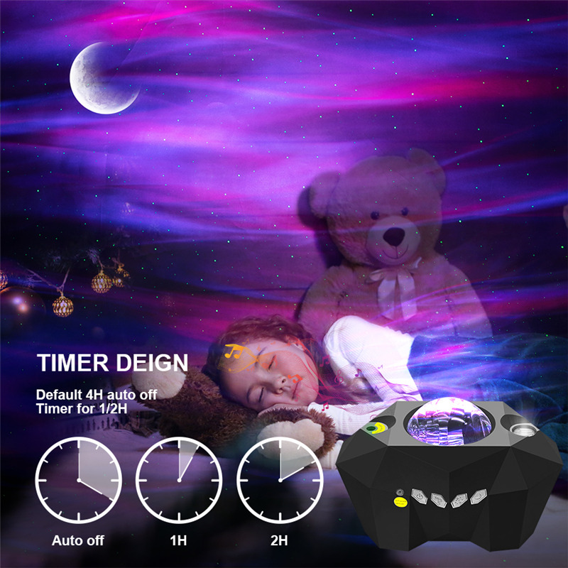 galaxy laser projector bluetooth night light