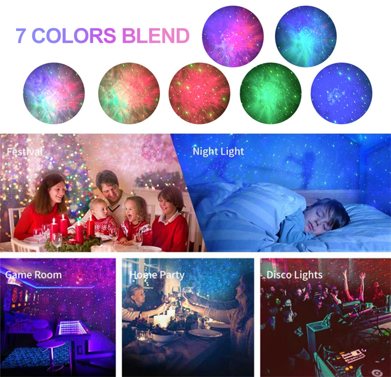 galaxy starry sky projector rotating water waving night light galaxy starry sky projector rotating water waving night light