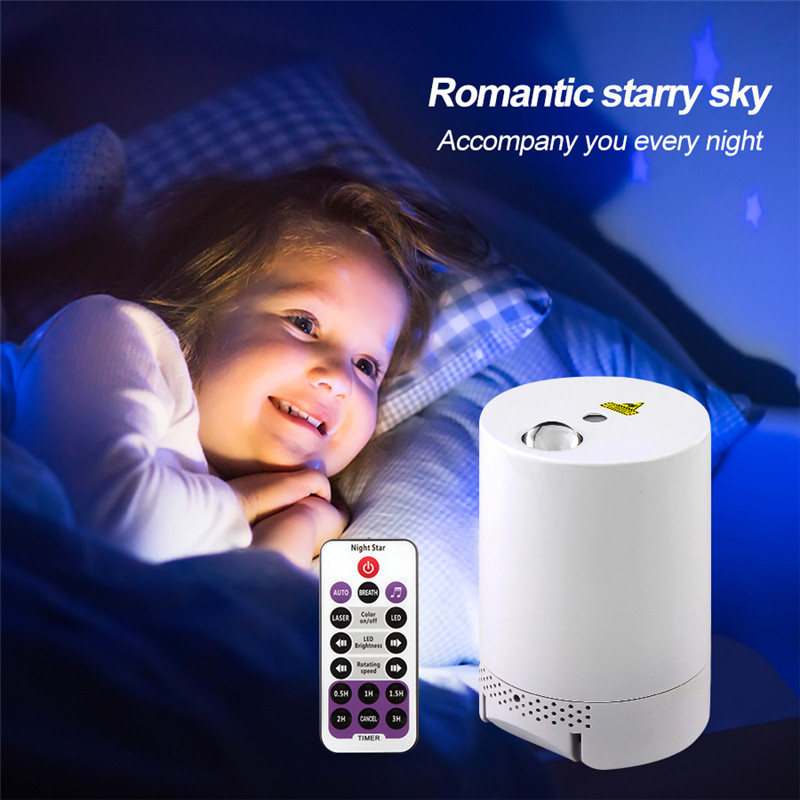 starry sky projector water wave bluetooth led night light