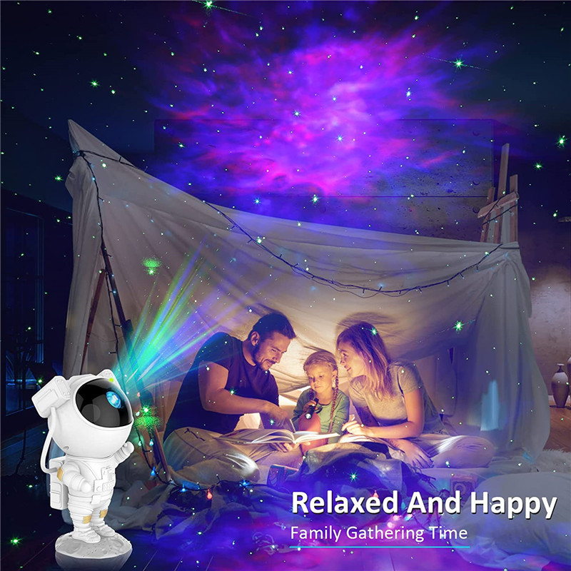 astronaut galaxy laser projector starry sky night light