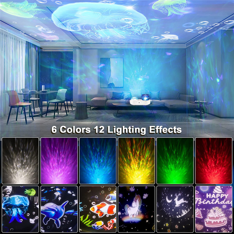 ocean projection night light led 3D projector