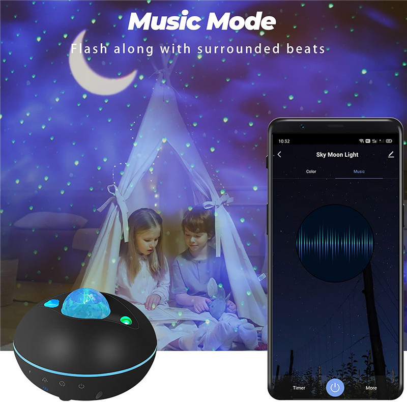 gorgeous led galaxy projector music player night light