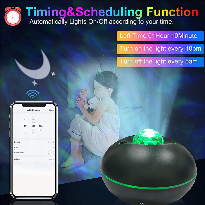 gorgeous led galaxy projector music player night light