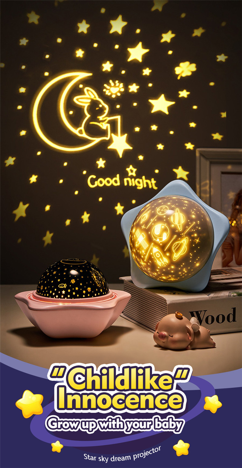 starry sky projectors galaxy led night lights bluetooth speakers for kids