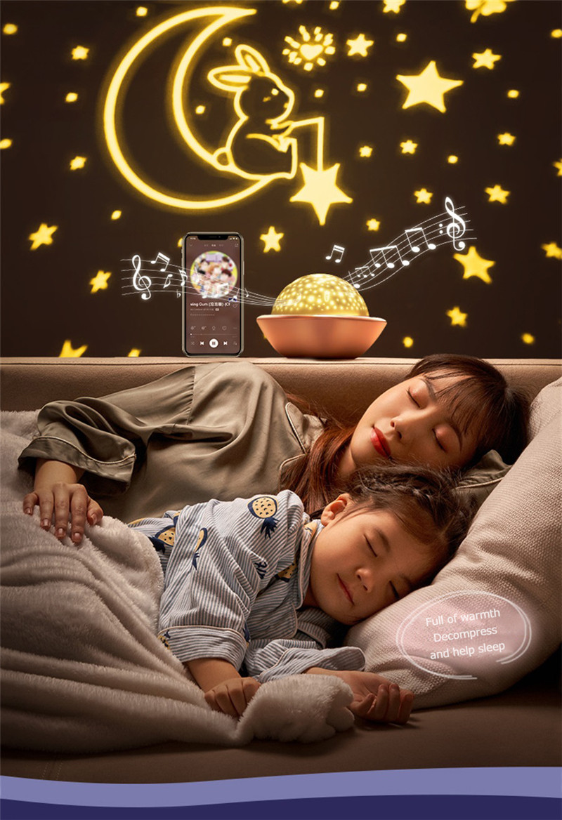 starry sky projectors galaxy led night lights bluetooth speakers for kids