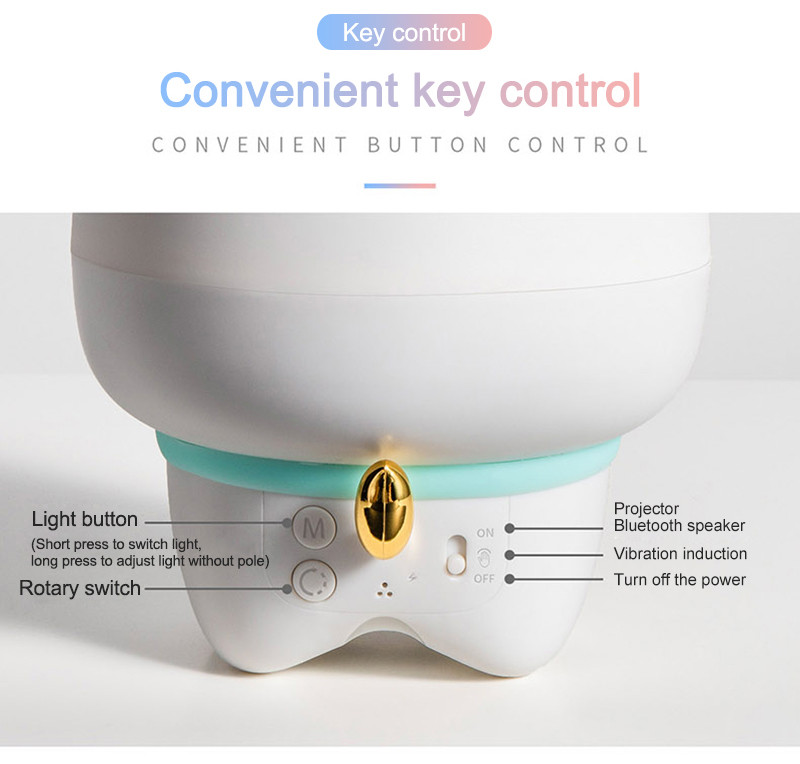 LED projector remote control star night light bluetooth speaker