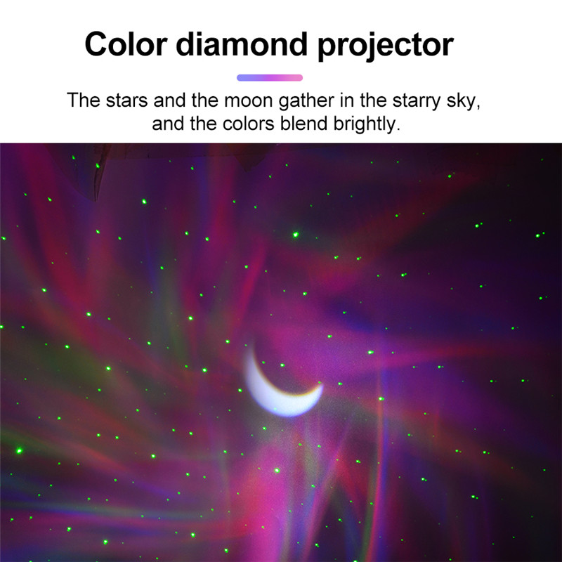 star projector aurora galaxy night light