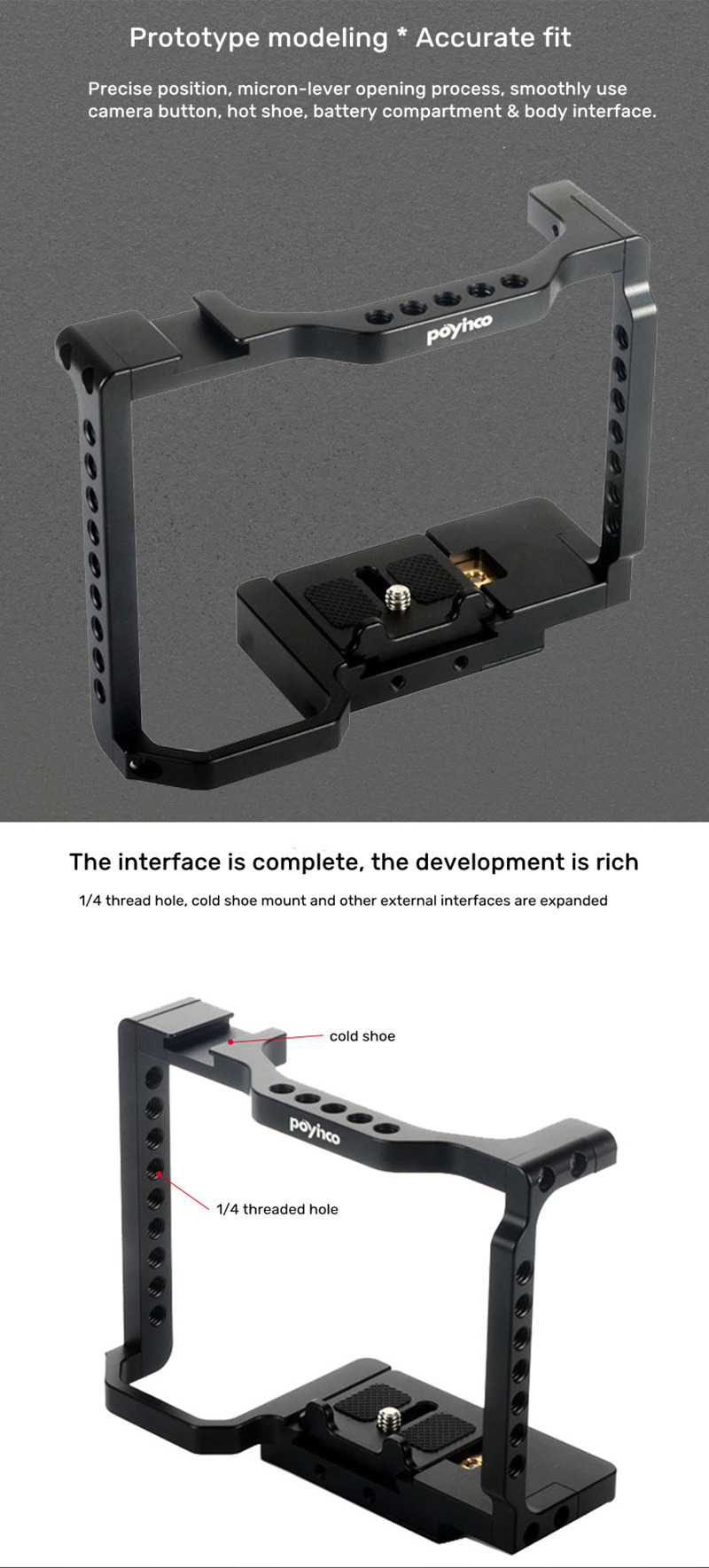 Portable camera stabilizer rabbit cage for sony A7III A9